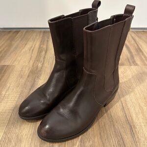 Lauren Ralph Lauren Boots, Size 7, Brown Leather